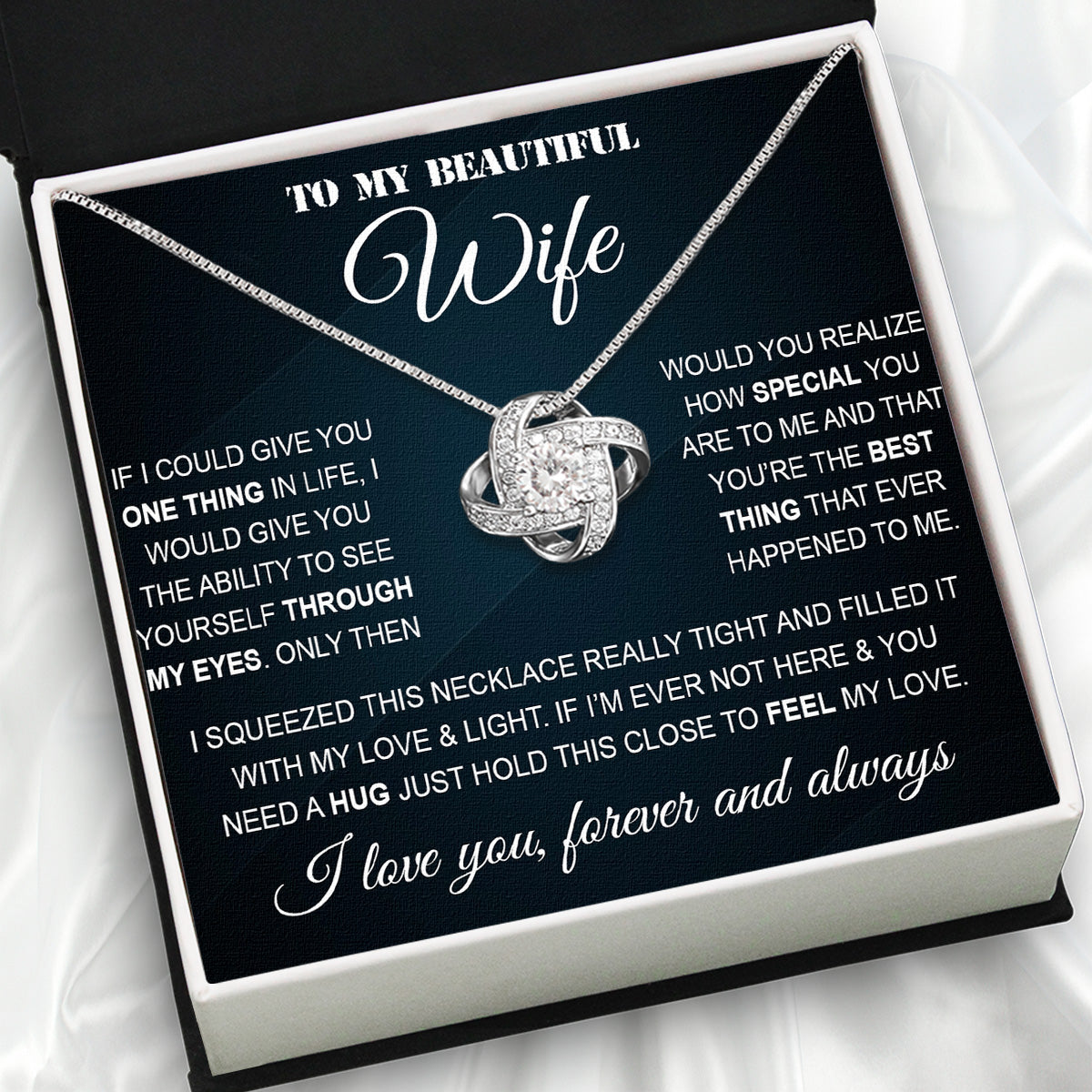 Wife Necklace: Because She Holds Your Heart