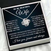 Thumbnail for Wife Necklace: Because She Holds Your Heart