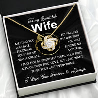 Thumbnail for Wife Necklace: Because She Holds Your Heart