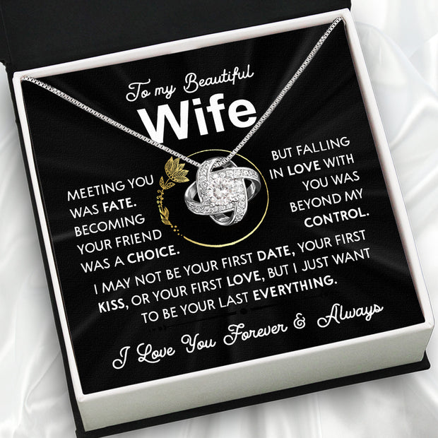Wife Necklace: Because She Holds Your Heart