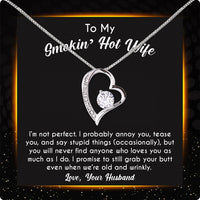 Thumbnail for Wife Necklace: Because She Holds Your Heart