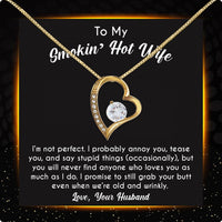 Thumbnail for Wife Necklace: Because She Holds Your Heart