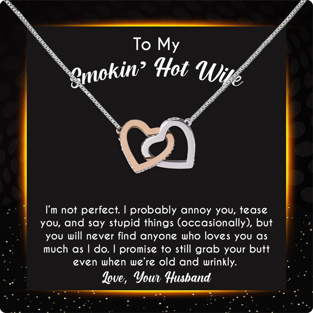 Wife Necklace: Because She Holds Your Heart