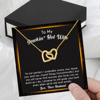 Thumbnail for Wife Necklace: Because She Holds Your Heart