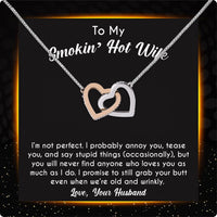 Thumbnail for Wife Necklace: Because She Holds Your Heart