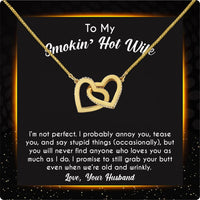 Thumbnail for Wife Necklace: Because She Holds Your Heart