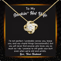 Thumbnail for Wife Necklace: Because She Holds Your Heart