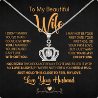 Thumbnail for Wife Necklace: Because She Holds Your Heart