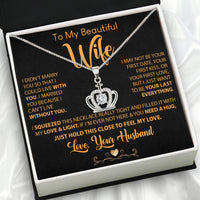 Thumbnail for Wife Necklace: Because She Holds Your Heart