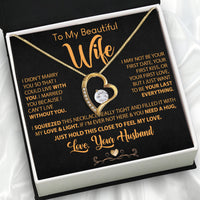 Thumbnail for Wife Necklace: Because She Holds Your Heart