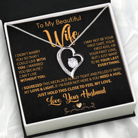 Thumbnail for Wife Necklace: Because She Holds Your Heart