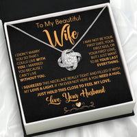 Thumbnail for Wife Necklace: Because She Holds Your Heart