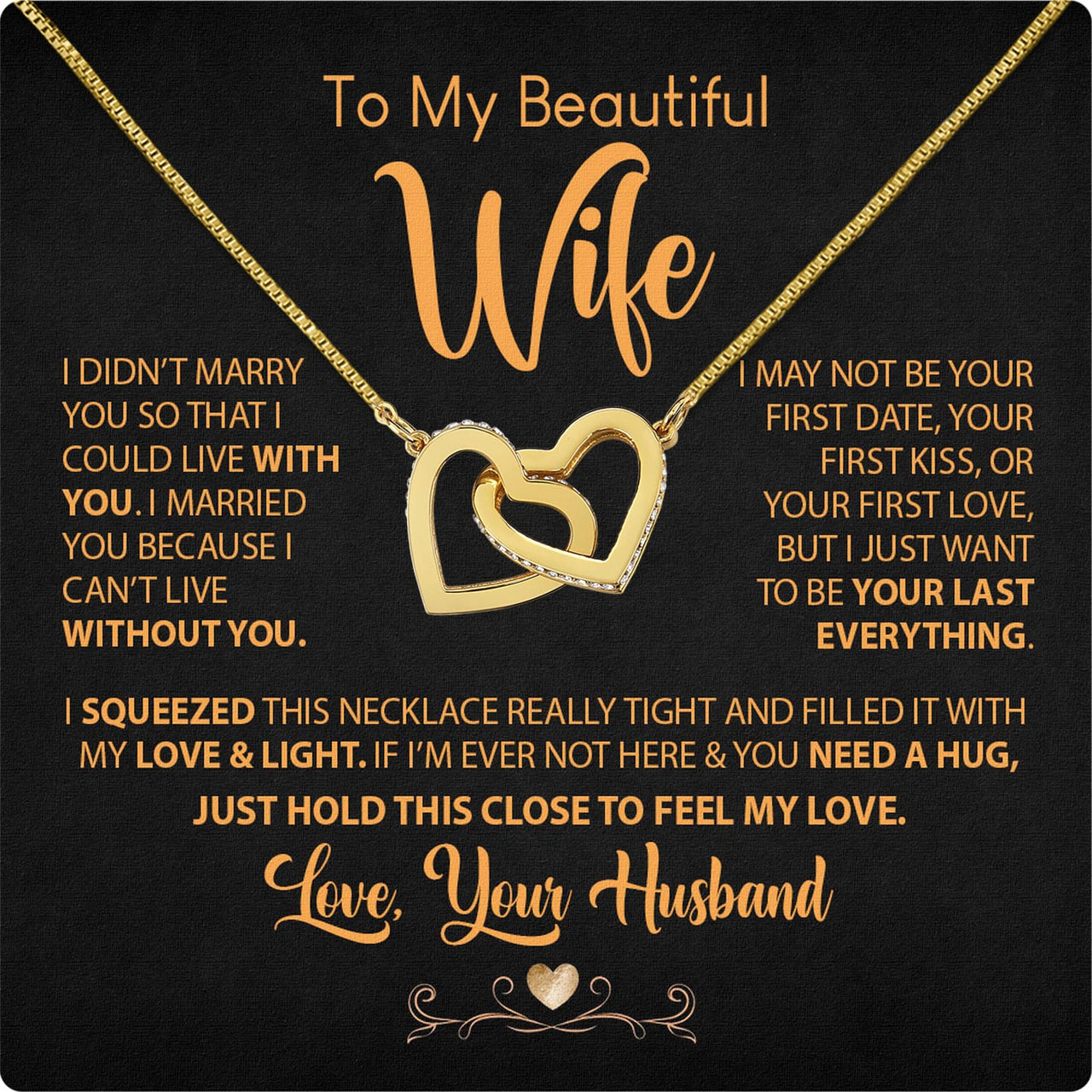 Wife Necklace: Because She Holds Your Heart