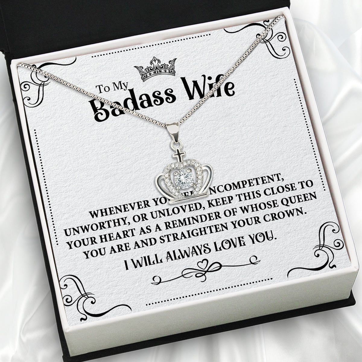 Wife Necklace: Because She Holds Your Heart