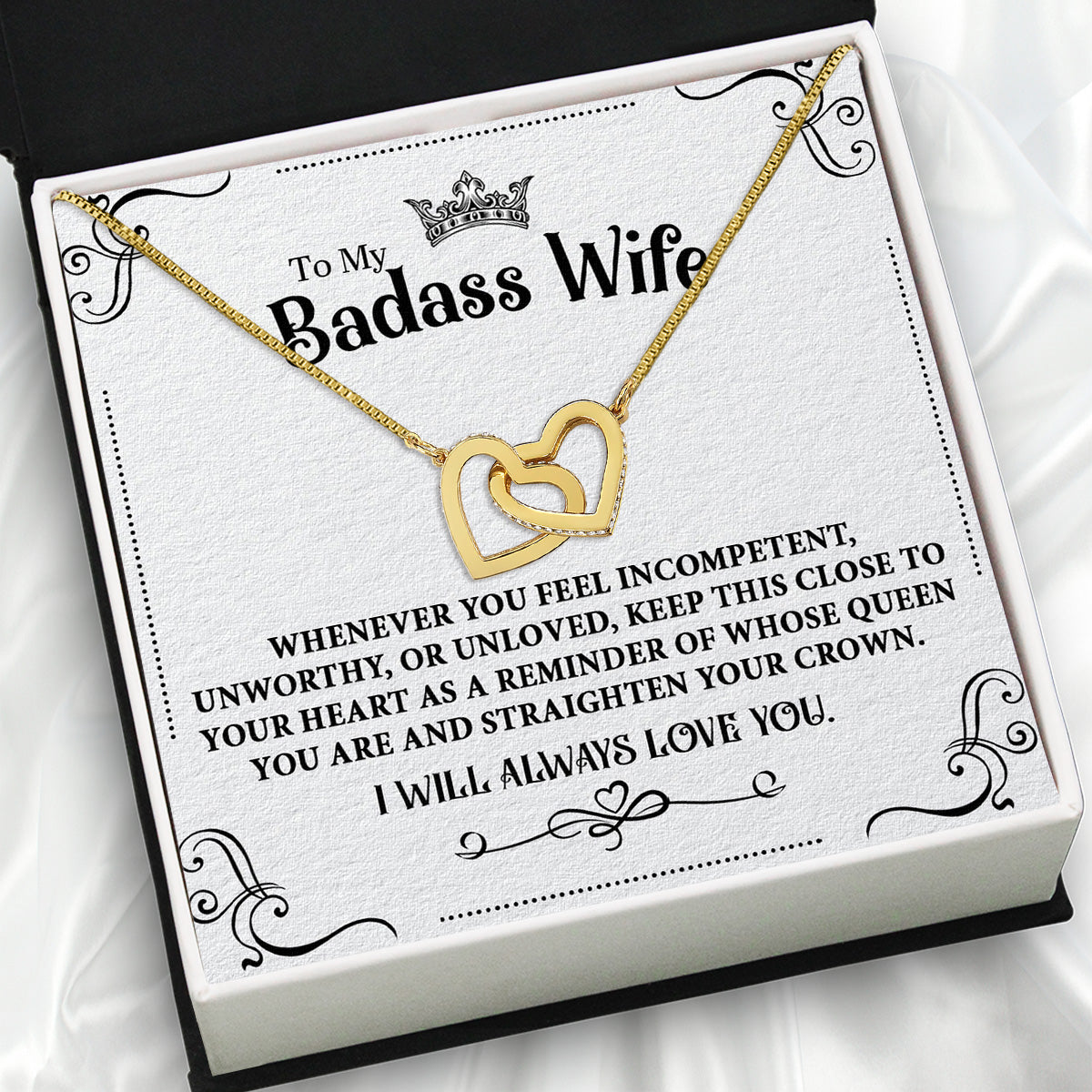 Wife Necklace: Because She Holds Your Heart