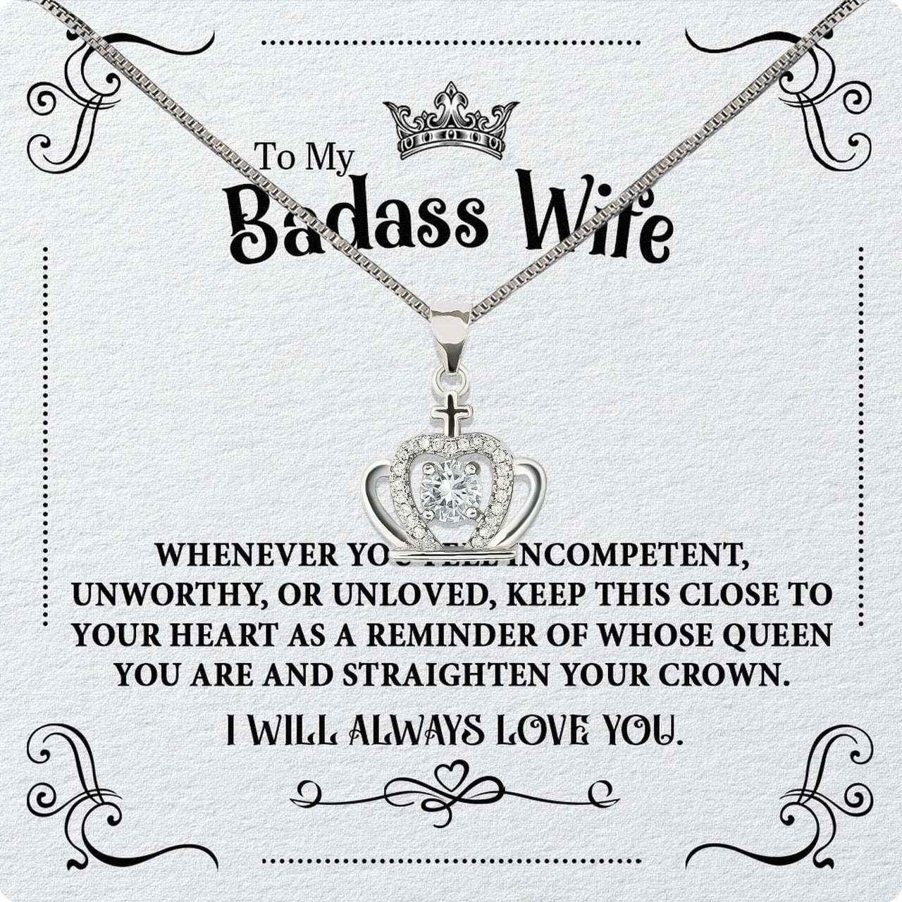 Wife Necklace: Because She Holds Your Heart