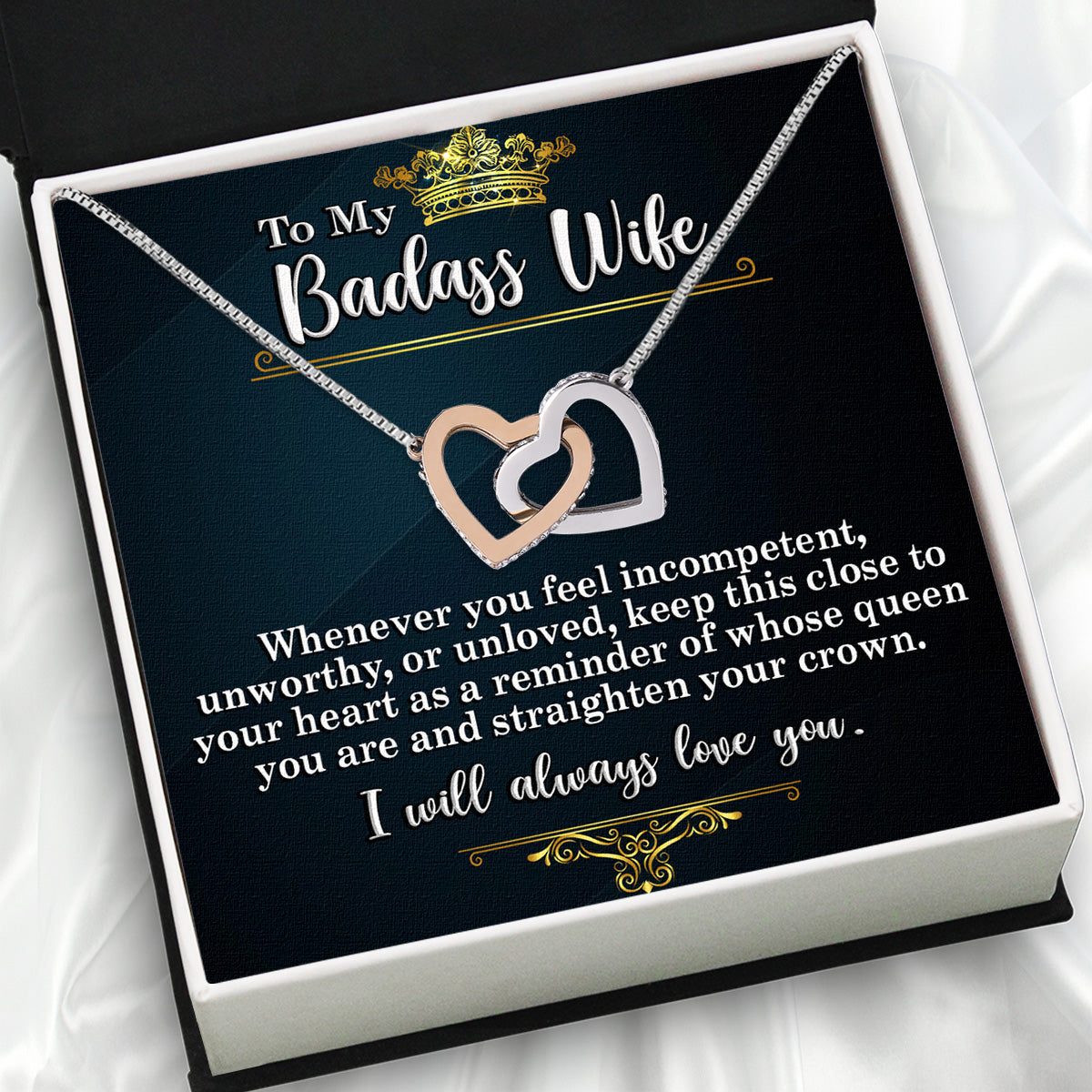 Wife Necklace: Because She Holds Your Heart