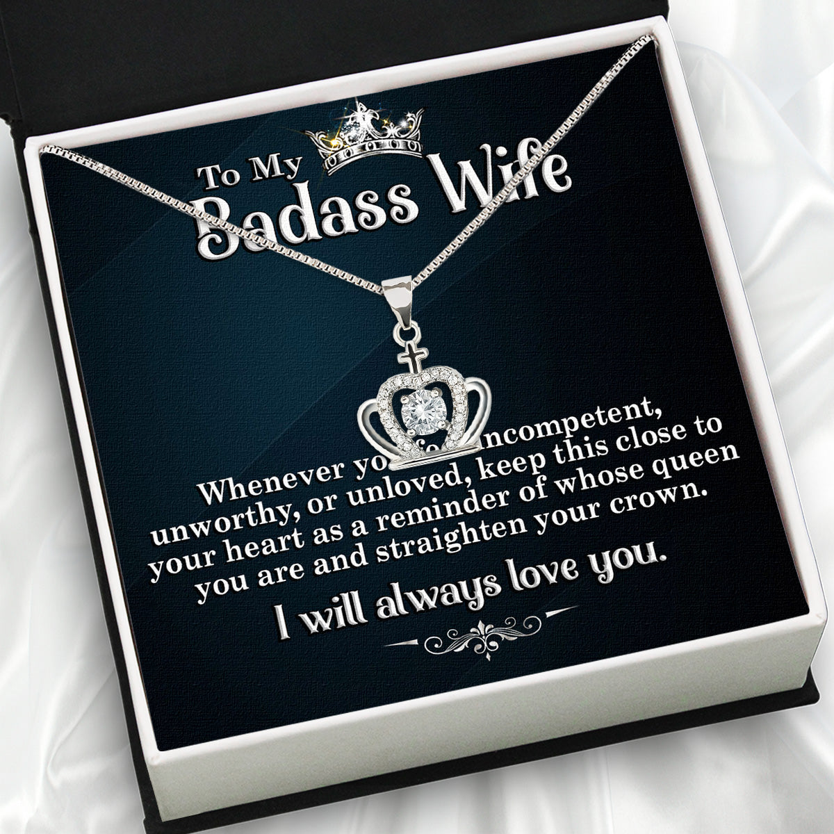 Wife Necklace: Because She Holds Your Heart