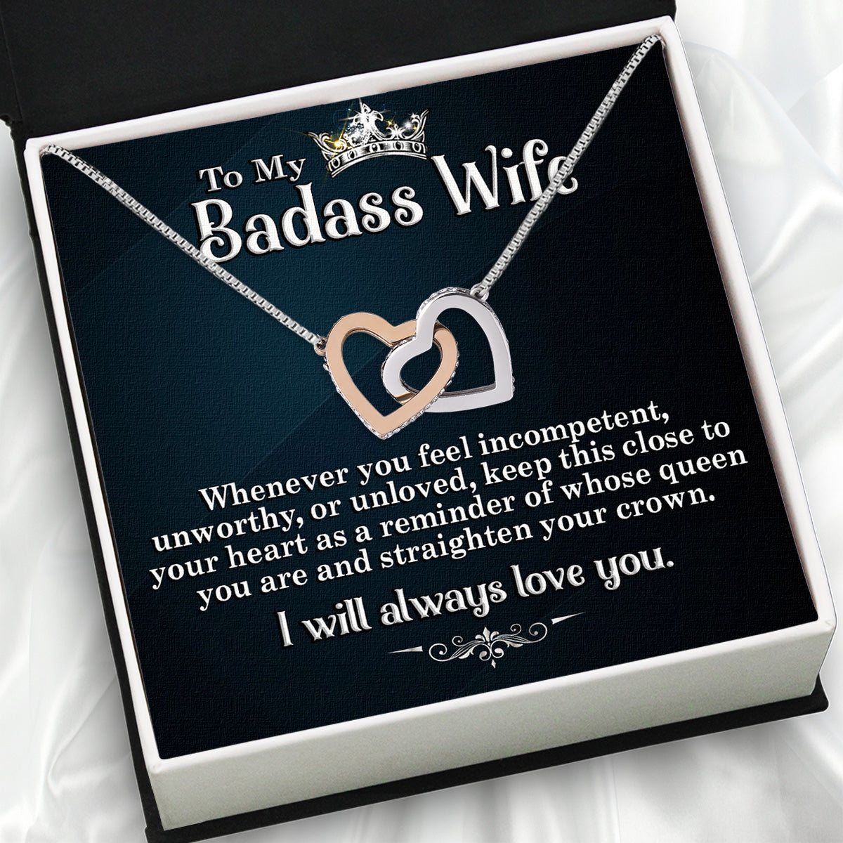 Wife Necklace: Because She Holds Your Heart