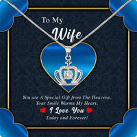 Thumbnail for Wife Necklace: Because She Holds Your Heart