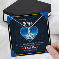 Thumbnail for Wife Necklace: Because She Holds Your Heart