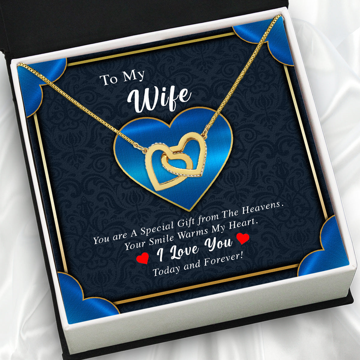 Wife Necklace: Because She Holds Your Heart