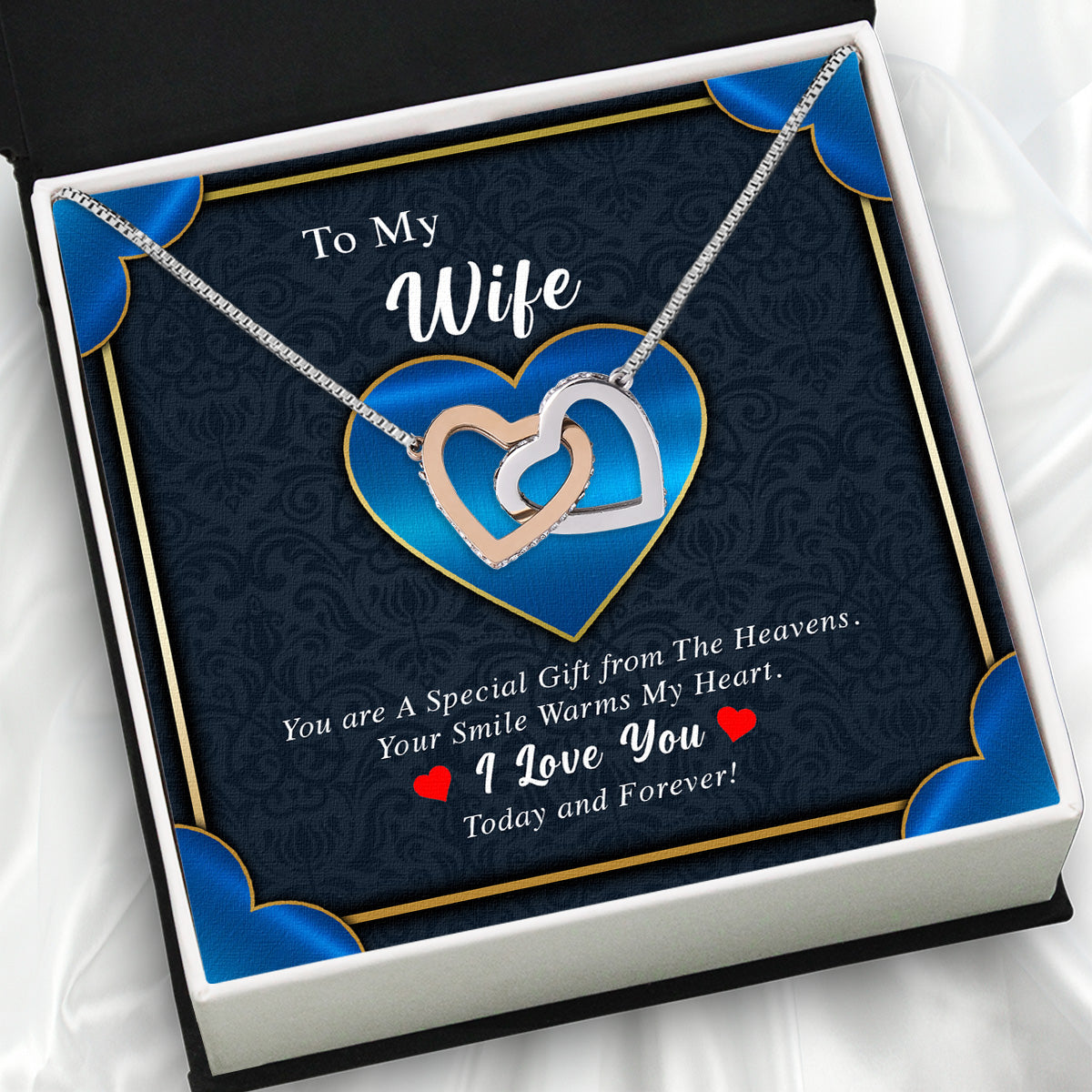 Wife Necklace: Because She Holds Your Heart