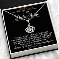 Thumbnail for Wife Necklace: Because She Holds Your Heart