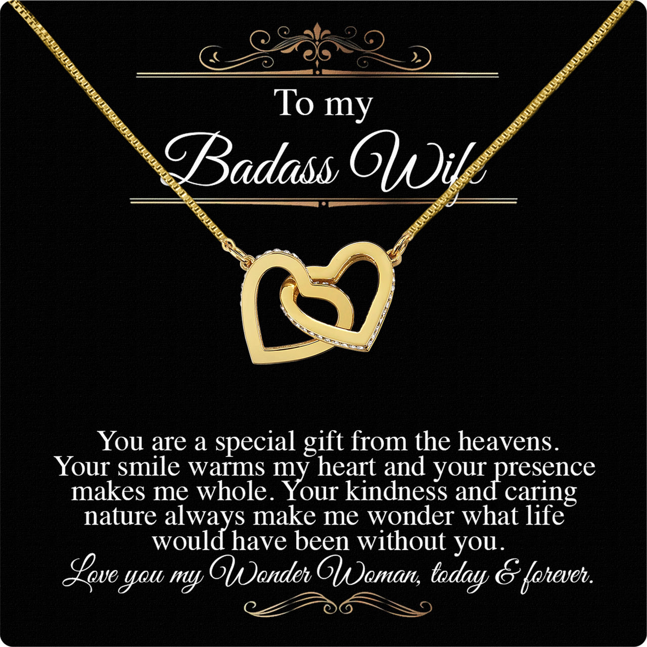 Wife Necklace: Because She Holds Your Heart