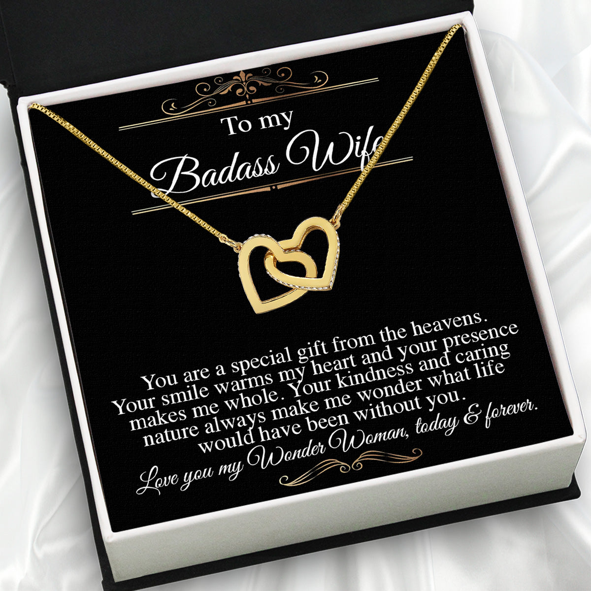 Wife Necklace: Because She Holds Your Heart