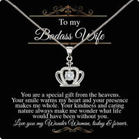 Thumbnail for Wife Necklace: Because She Holds Your Heart