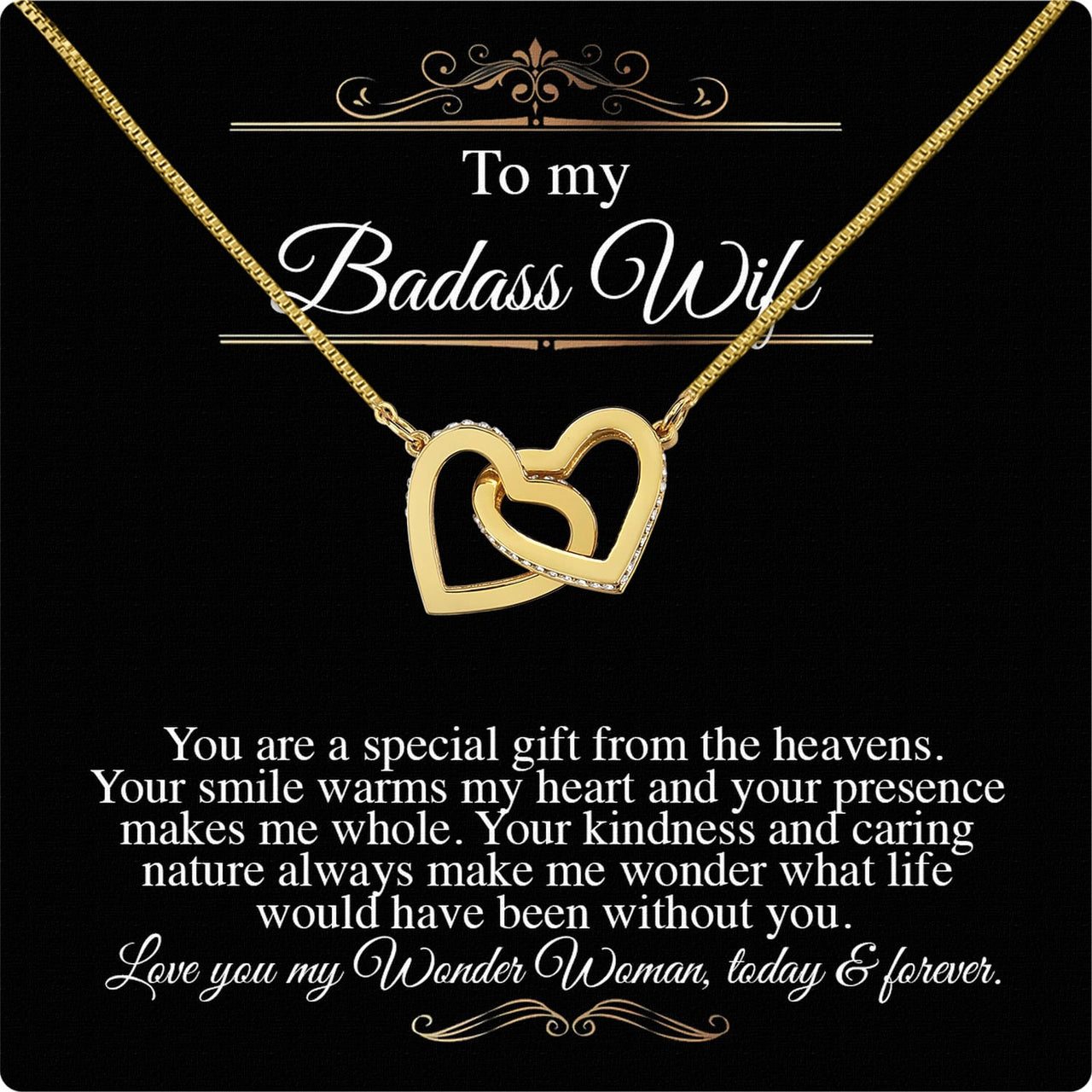 Wife Necklace: Because She Holds Your Heart