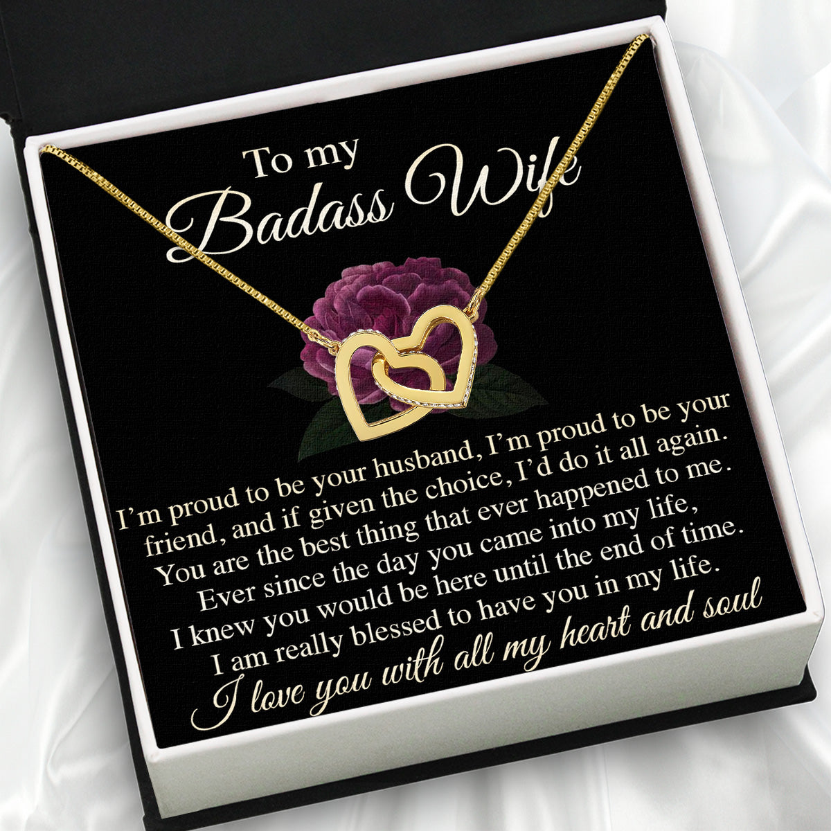 Wife Necklace: Because She Holds Your Heart