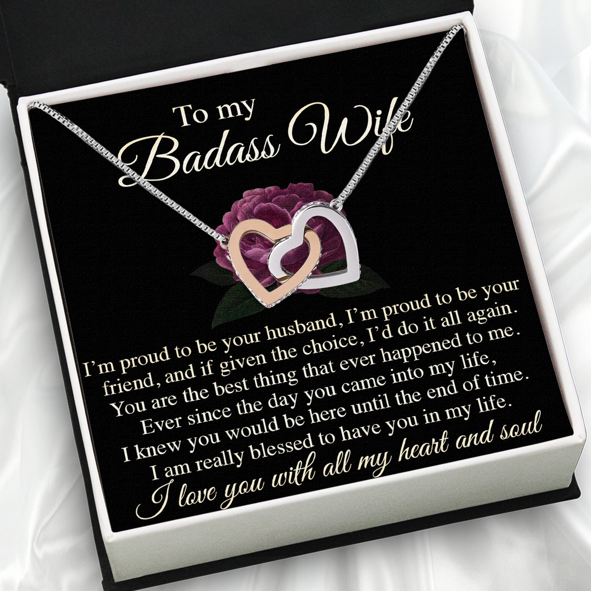 Wife Necklace: Because She Holds Your Heart