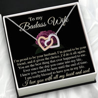 Thumbnail for Wife Necklace: Because She Holds Your Heart