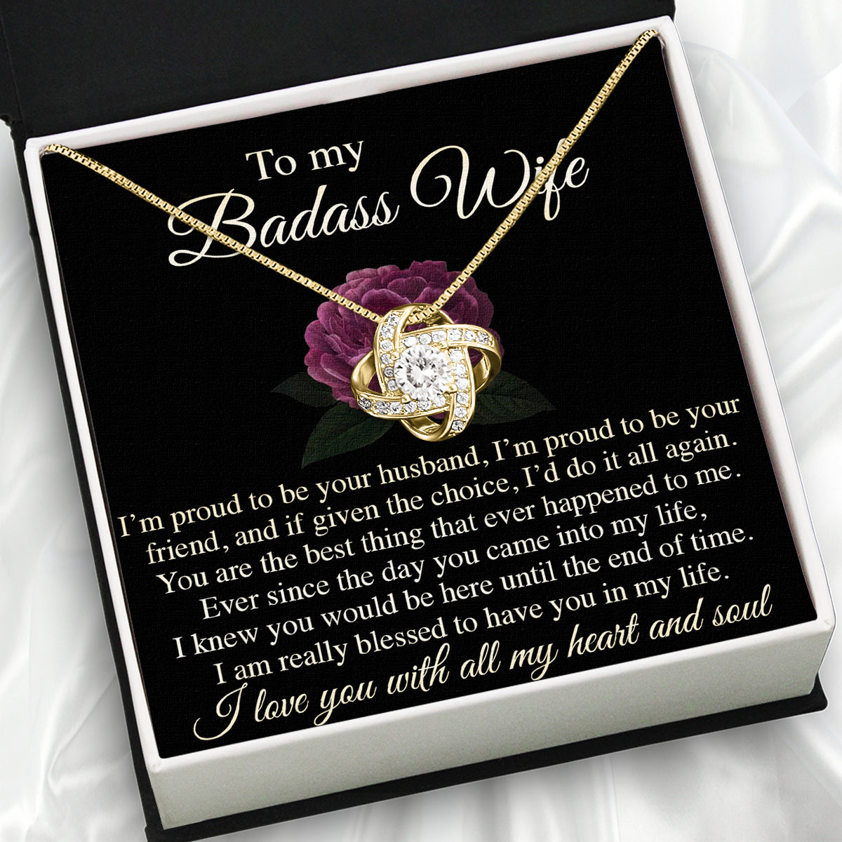 Wife Necklace: Because She Holds Your Heart