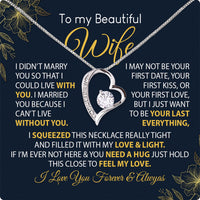 Thumbnail for Wife Necklace: Because She Holds Your Heart