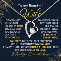 Thumbnail for Wife Necklace: Because She Holds Your Heart