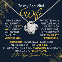 Thumbnail for Wife Necklace: Because She Holds Your Heart