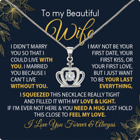 Thumbnail for Wife Necklace: Because She Holds Your Heart