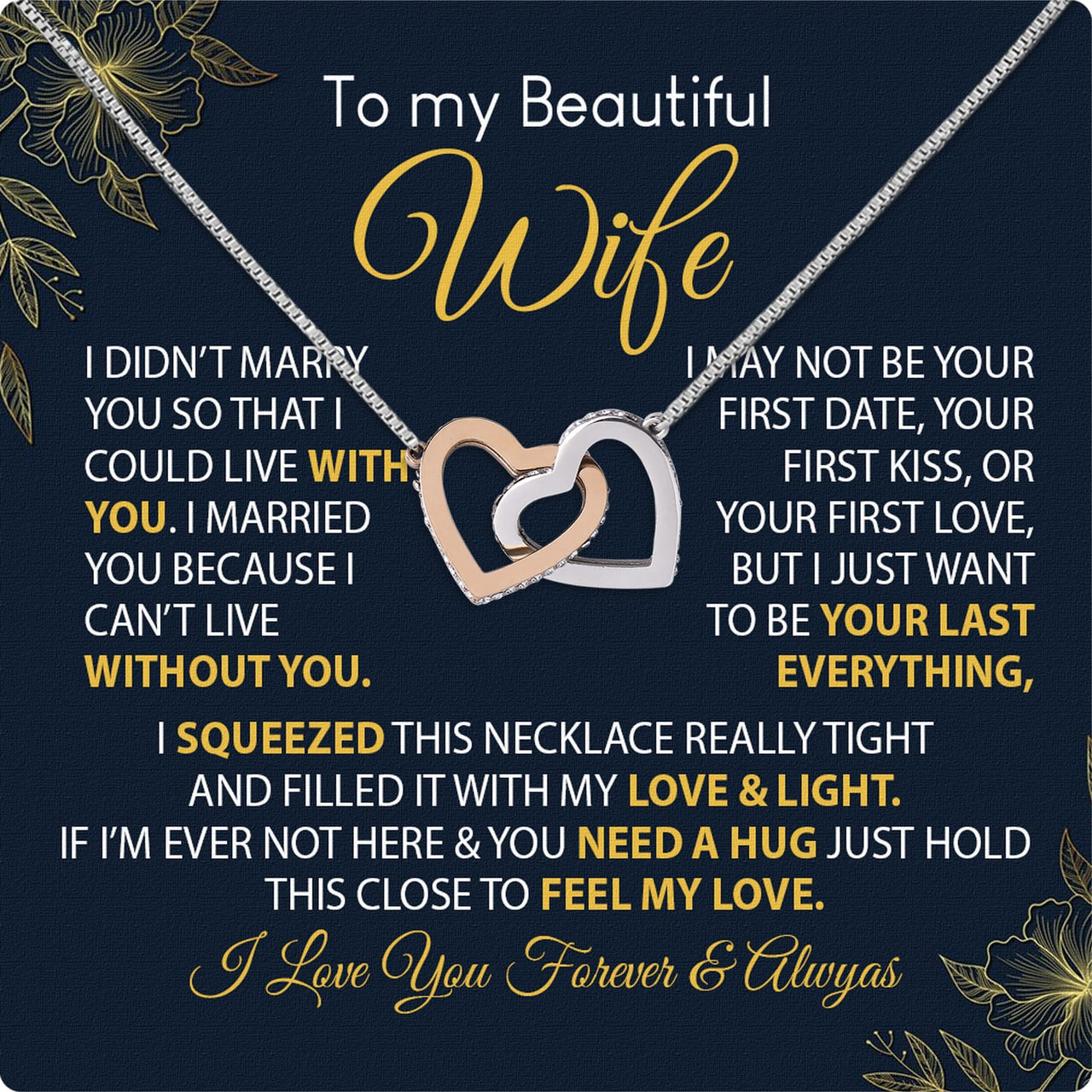 Wife Necklace: Because She Holds Your Heart