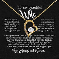 Wife Necklace: Because She Holds Your Heart