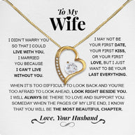 Wife Necklace: Because She Holds Your Heart
