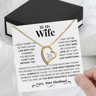 Wife Necklace: Because She Holds Your Heart