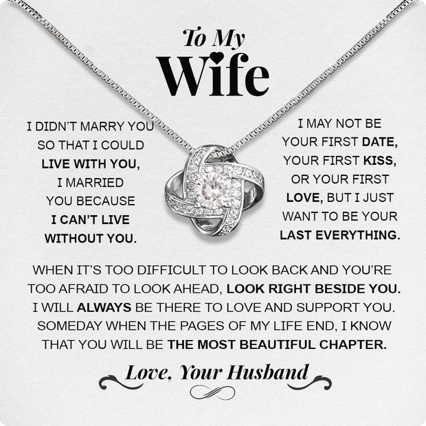 Wife Necklace: Because She Holds Your Heart