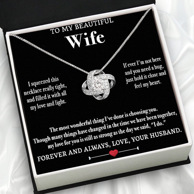 Wife Necklace: Because She Holds Your Heart