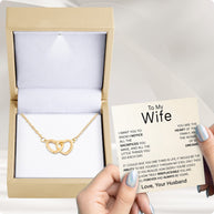 Wife Necklace With Heartfelt Message - Unique Jewelry For Wife - Forever and Always