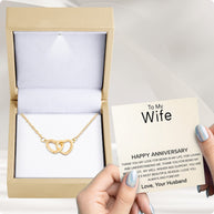 Wife Necklace With Heartfelt Message - Unique Jewelry For Wife - Always And Forever