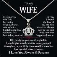 Wife Necklace: Because She Holds Your Heart
