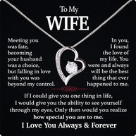 Wife Necklace: Because She Holds Your Heart